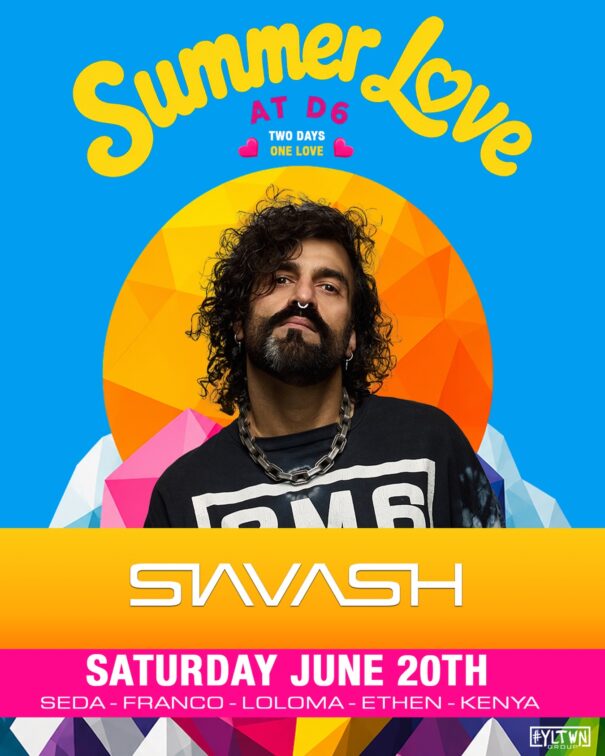 Summer Love w/ Siavash @ D/6 – event flyer