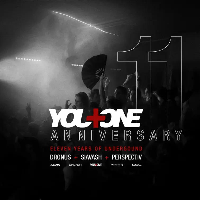 You Plus One 11 Year Anniversary w/ Siavash – event flyer