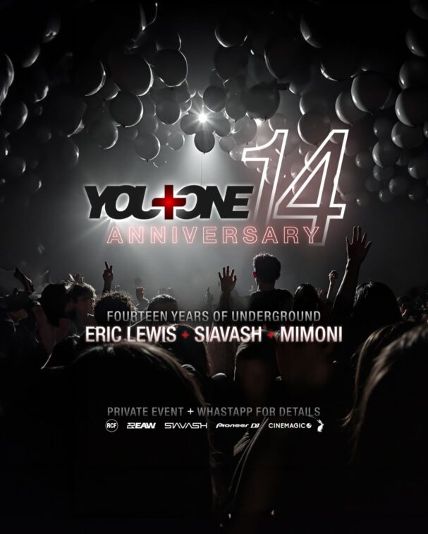 You Plus One 14 Year Anniversary w/ Siavash – event flyer